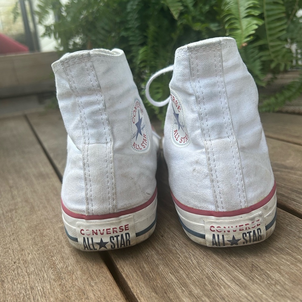 Converse Chuck Taylor All Star High Top Women’s Canvas Sneakers Shoe White sz 8 - Picture 8 of 9